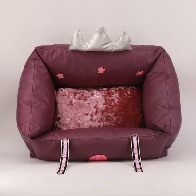 SZGS Cat Nest Pet Bed-Sofa Cat Cat Dog House Modelos de otoño e Invierno luz romántica Estrella romántica Nido de Mascotas, Black Friday, Mascotas-L(within35kg)