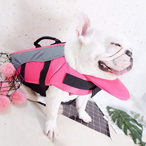 Tineer Perro Chaleco Salvavidas Life Jacket Swimming Suit Seguridad Traje de baño Chaleco Reflectante Mascota Flotación Salvavidas Natación(XS, Rosa)