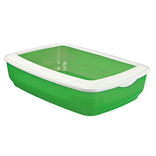 Trixie Bandeja Higiénica Arenero Gatos - Bandeja Sanitaria Gatera Arenero Caja De Arena con Borde Mio 32 x 12 x 43 cm