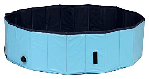 TRIXIE Piscina para Perros, ø 160×30 cm, Azul Oscuro-Azul