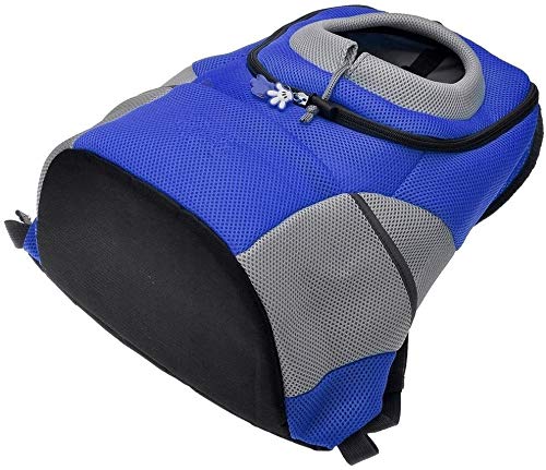 TRYSHA Perrito del gato del perro casero Aoxsen Pet Carrier bolsa mochila portátil aprobado viajes en aerolíneas de hombro del portador de malla transpirable ajustable Bolsa de frente Cabeza fuera dis