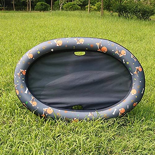 TTBD Perro Piscina Flotador para Mascotas Piscina Plegable Perro Piscina Flotante Row Bed Juguete De La Playa para El Gato del Perro, Perro Inflable Animal Doméstico Flotador Piscina Juguete,Azul