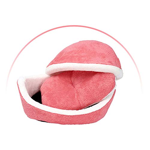 Unknow Cama Nido de Gato extraíble Hamburguesa Cama de Gatito de Felpa Corta Productos para Mascotas cálidos Cama de Gato Lavable para Mascotas Redonda Suave y cómoda Cama para Mascotas