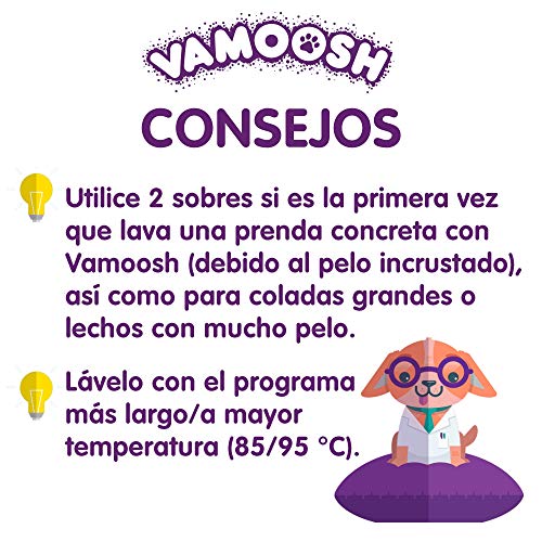 Vamoosh Disolvente de Pelo para Mascotas – Pack de Parachoques – 6 x 100 g (2 Cajas)