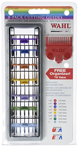 Wahl 3170-800 - Peine-guía, 8 unidades, multicolor