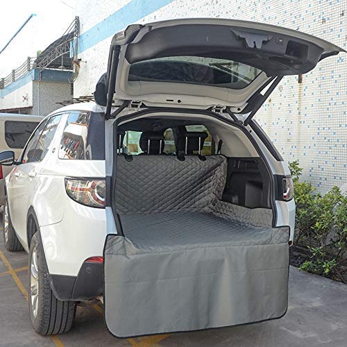 wansosuper Car Seat línea troncal Perro Cubierta con Mat Hamaca de Barrera en Pet Barco con Fondo Antideslizante esteras Plegables Impermeables Protege contra arañazos proyecciones,Caqui