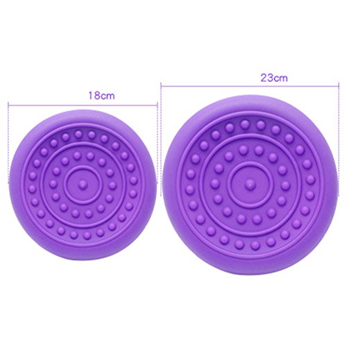 Wicemoon 1pcs 18cm Frisbee Juguetes Para Perros Juguetes de Goma Platillo Volante Juguetes Interactivos Para Mascotas Suministros Color Ramdón