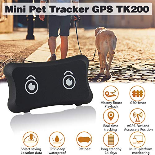 WLDOCA Rastreador Tractive GPS de Mascotas para Perros y Gatos - Collar GPS & Monitor de Actividad para Perros