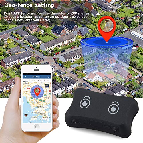 WLDOCA Rastreador Tractive GPS de Mascotas para Perros y Gatos - Collar GPS & Monitor de Actividad para Perros