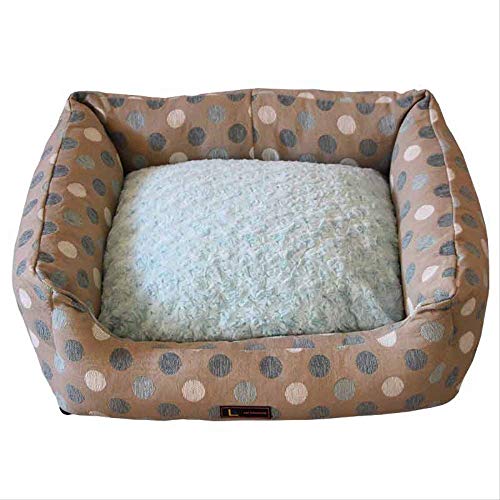 WSLDDD Totalmente Extraíble Y Lavable Invierno Cálido Perrera Perro Mascota Gato Perrera Oso De Peluche Golden Retriever Perro Grande Perrera Mascota Perrera Cama De Perro En Invierno 86 * 68 * 24CM