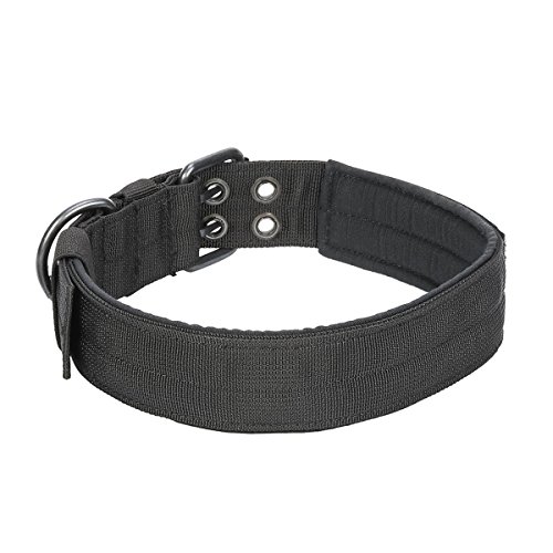 Xidan Collar de Perro de Nylon Táctico Militar Entrenamiento con Anillo de Metal y Hebilla