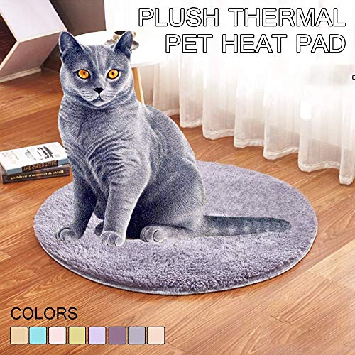 Xinyuanjiafang USB para Mascotas eléctrico Placa Térmica Manta Gato eléctrico climatizada cojín Anti-arañazos Perro Mat Calefacción Cama el Dormir para el otoño Invierno,Azul