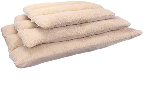 XLBHSH Estera del Animal para los Gatos y Cachorros de más Grande cómodo Desmontable Estera del Animal doméstico con el Cordero Cachemira Suave Cama del Perro 120X80CM,L