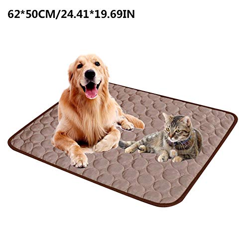 xluckx Peitten Alfombrilla de enfriamiento para Mascotas Alfombrilla para Perro Almohadilla autoenfriada Seda fría Alfombra de Verano Cama para Dormir para Mascotas Sofá Cojín Nido Eco - Friendly