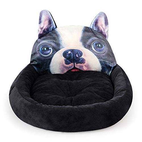 ZJXdDTridimensional De Algodón Acolchado Kennel Winter Teddy Pet Nest Nido De Dibujos Animados En 3D Square Nest Cat Litter