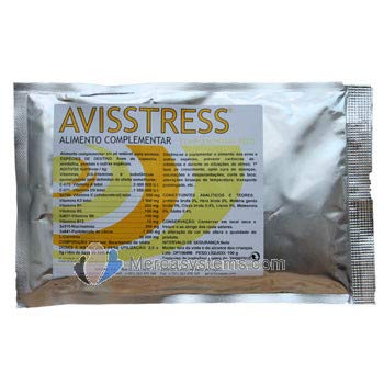 Zoopan Avisstress 100 gr, (multivitamínico enriquecido con Calcio y L-carnitina). para Palomas y pájaros