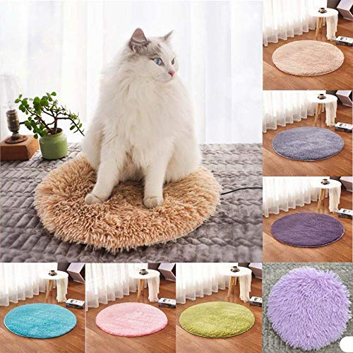 40cm Animales Cama Calentador Estera Almohadilla calefactora Buen gato Cama de perro Cuerpo Calentador de invierno Alfombra Mascota felpa Manta eléctrica Asiento calefactado-UNA