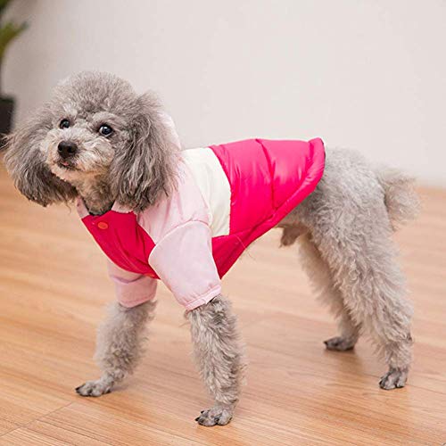 Abrigo de Invierno para Mascotas de Abrlo para Perros, Chaqueta de plumón para Perros, Ropa Gruesa, 2 Patas, cálido, Muy Ligero, para Mascotas