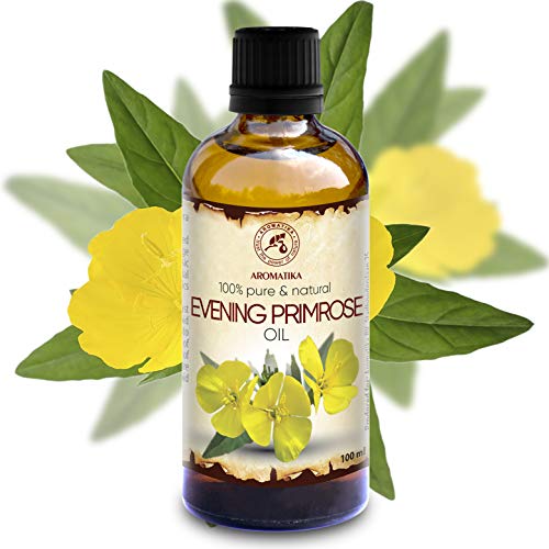 Aceite de Onagra Vespertina 50ml - Oenothera Biennis - Evening Primrose Oil - Botella de Vidrio - Prensado en Frío y Refinado - Aceite Onagra Vespertina Para Rostro - Cuerpo - Cabello - Piel - Masajes