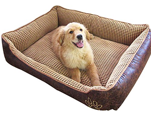 AcornPets B6. Cama para perros suave y supercálida, tamaño grande, para cachorros, gatos, mascotas, con cómodo forro de polar.