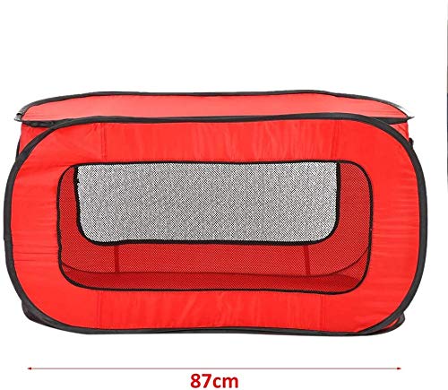 AJH Reja de cría Portable Plegable Tienda de Mascotas Rectangular Dog Cage Color sólido Parque Infantil Valla Puppy Kennel Tiendas de