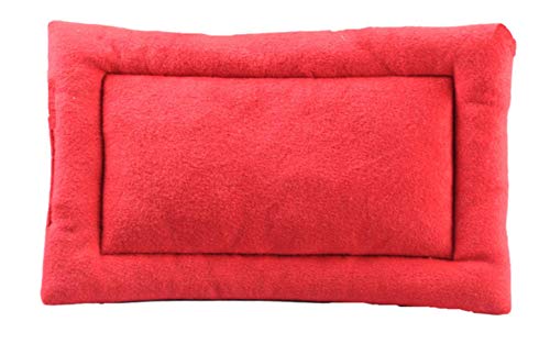 Algodón Cojín para mascotas Casa Suave Colchoneta para perros Manta cálida para perros Cama de colchón de vellón sólido Cama para perros pequeños Medianos grandes Productos para mascotas, Rojo, XL