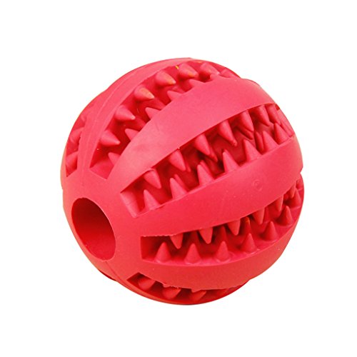 Alimentador de Bolas 5,2 cm/7 cm de Perro de Juguete de Goma de Limpieza de Dientes Bolas Animal doméstico del Perro del Gato del Perrito de la Elasticidad de los Dientes Chew Toys Regard