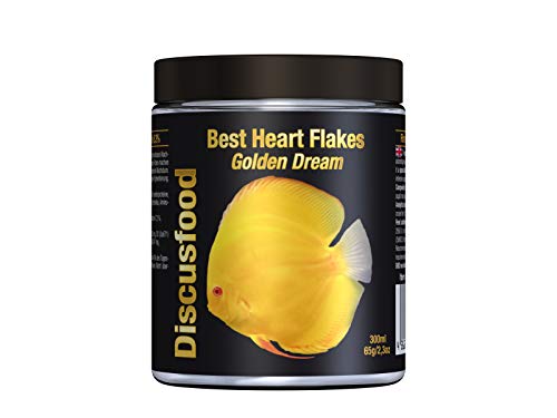 Alimento en Escamas para Peces Disco (Especial Amarillos) | Best Heart Flakes Golden Dream