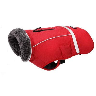 Alimentos para Mascotas Perro Ropa de Invierno Ropa for Mascotas Ropa de la Chaqueta de Invierno Perro Perro Impermeable for Perros a Prueba de Agua Caliente Venta Regalo (Color : Red, Size : L)