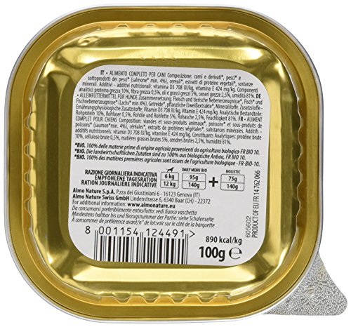 Almo Nature Daily Menu Bio Perros Forro con salmón (32 x 100 g)