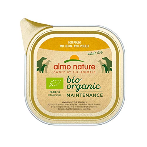 almo nature Daily Menu Bio Perros Forro, Pollo, 32 Cuencos (32 x 100 g)