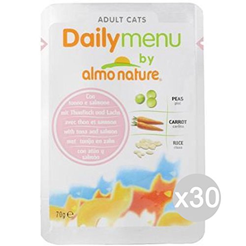 almo nature Juego 30 Gato 5274 Sobres 70 Daily Tonno SNE Comida para Gatos