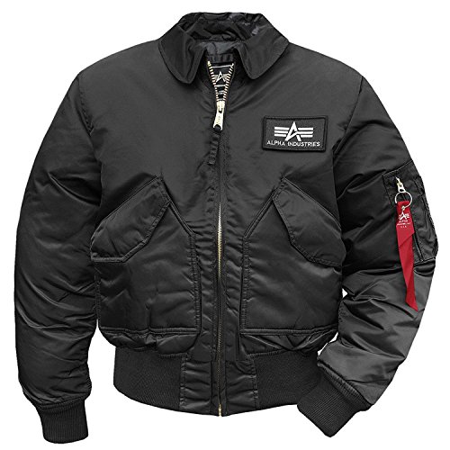 Alpha Industries – CWU 45 Chaqueta de aviador negro XL