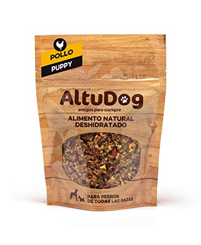 ALTUDOG Alimento Natural deshidratado para Cachorros Pollo SIN Cereales Puppy 250g - Comida Natural para Perros (250g)