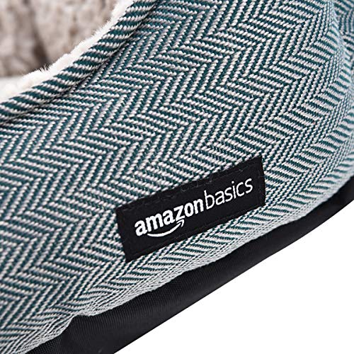 AmazonBasics Cama para mascotas, de tamaño pequeño, verde