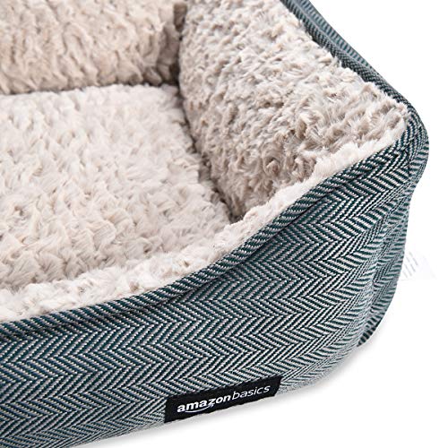 AmazonBasics Cama para mascotas, de tamaño pequeño, verde