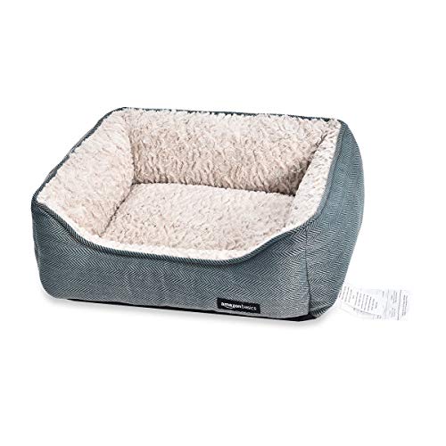 AmazonBasics Cama para mascotas, de tamaño pequeño, verde