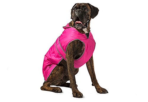 Ancol Muddy Paws Storm Guard Abrigo para Perro, Rosa, tamaño Mediano