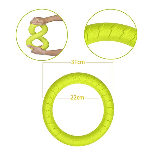 Anillo Grande de Juguetes para Perro Flotante de Agua, al Aire Libre Fitness Volando Discos, Tug of War Interactivo Anillo de Entrenamiento para Perros medianos y Grandes