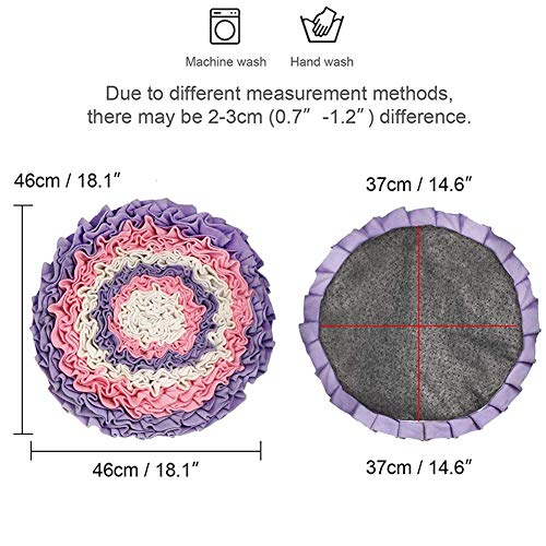AOOCEEH Alfombra Olfativa Perros Juegos para Perros  Alfombra Olfato Perro Alfombra Perro  Juego Inteligencia Perros  Almohadilla para Olfatear Perros Alfombra De AlimentacióN Pink Purple