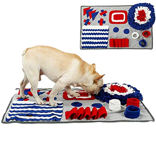 AOOCEEH Alfombra Olfato Perro Alfombra Olfativa Perros Juegos para Perros  Alfombra Perro  Juego Inteligencia Perros  Almohadilla para Olfatear Perros Alfombra De AlimentacióN Gray 75 * 50cm