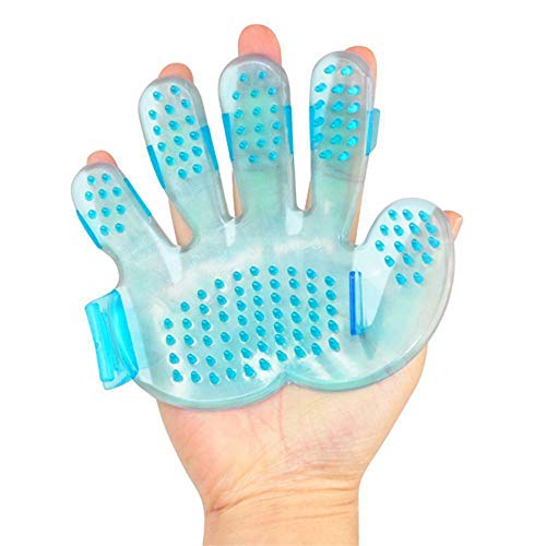 ARM Guantes de Aseo para Mascotas, Cepillo de baño para masajes para Mascotas y artículos para la Limpieza del Peine de látex para el Cuidado del Cabello Color Aleatorio Adecuado para Perros y Gatos