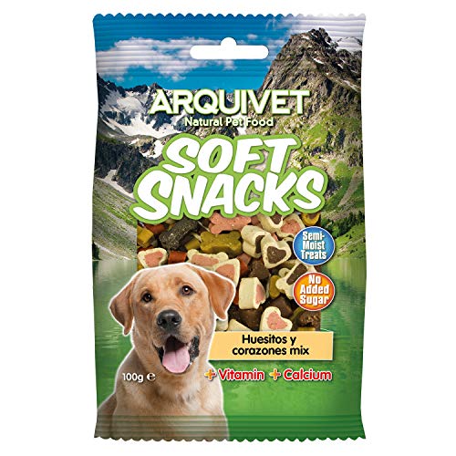 Arquivet Soft snacks huesitos y corazones mix 100 grs