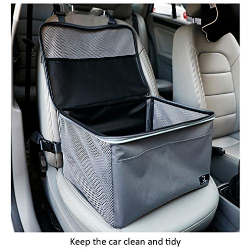 Asiento de Coche para Mascotas Anti-Sucio Gran Espacio Perro Mochila Transpirable Tela Oxford Impermeable Mascotas Portador Viajes Al Aire Libre Plegable