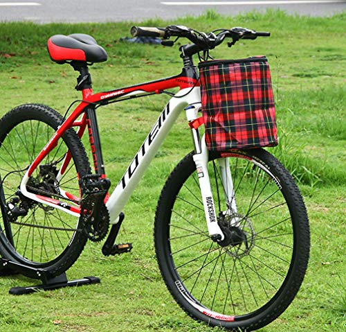 AWSW Cesta de Lona para Bicicleta Cesta Delantera para Coche Cesta para Coche eléctrico Cesta Plegable para Coche escorpión Cesta Colgante Delantera Cesta Delantera para Bicicleta Cesta Delantera