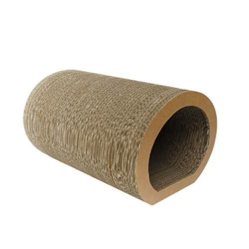 AYLS Gato Scratcher túnel Gato casa-Premium Corrugado cartón Gato rasguño túnel Poste Gato casa Laberinto para Gato, Tablero del rasguño del Gato