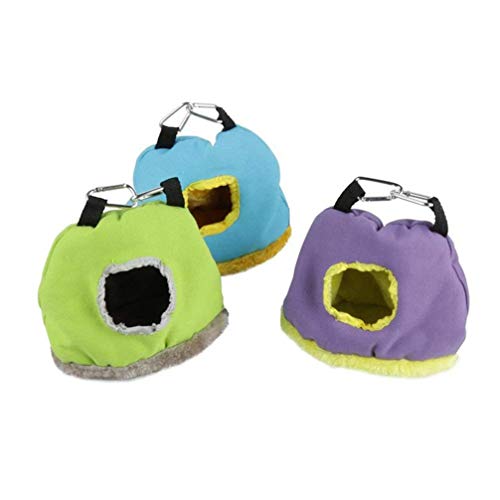 Balacoo 1 Nido de Felpa de Invierno para Pájaros Casa de Peluche para Animales Pequeños Color Aleatorio