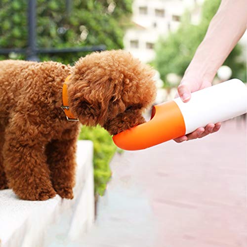 Balacoo Botella de Agua de Perro para Caminar 2 en 1 Comida para Perros y Beber El Agua de Transporte de Mascotas Dispensador de Agua la Taza Portable para El Recorrido al Aire Libre para Caminar