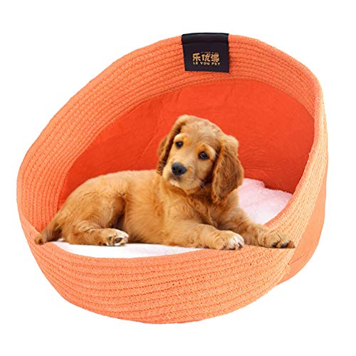 Balacoo Cama Plegable para Nido de Mascotas Fieltro Desmontable Tejido de Punto Perrito Lavable Cesta para Dormir para Animales Pequeños Ardilla Gato Hámster Conejo Cuatro Estaciones