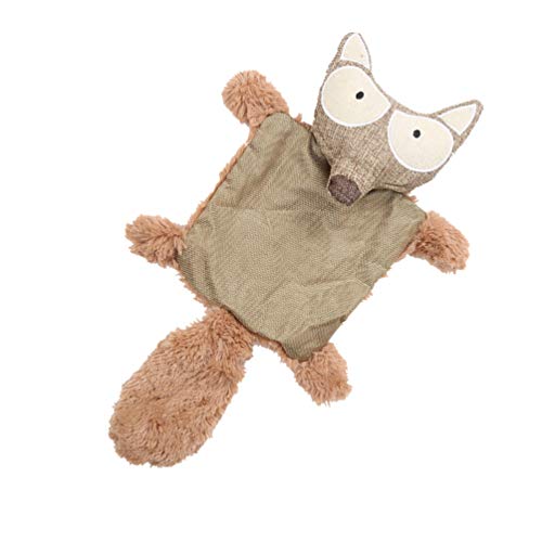 Balacoo Juguete Chirriante para Mascotas Juguete para Perros de Peluche Zorro sin Relleno Perro para Masticar Dientes de Juguete Juguete Limpio Cachorro Juguete de Peluche para Mascota Perro Cachorro